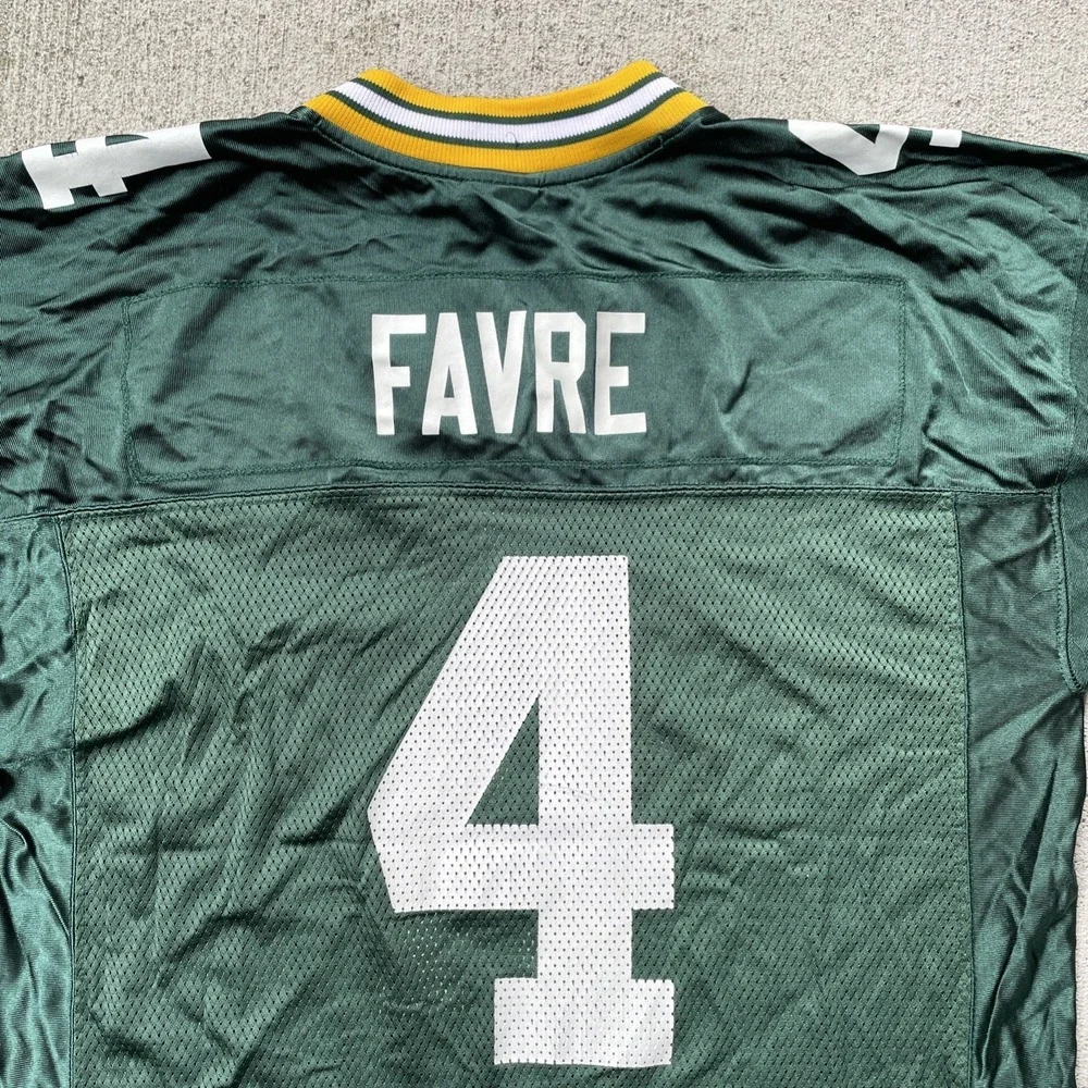 Reebok Brett Favre Green Bay Packers‎ NFL jersey Size Large